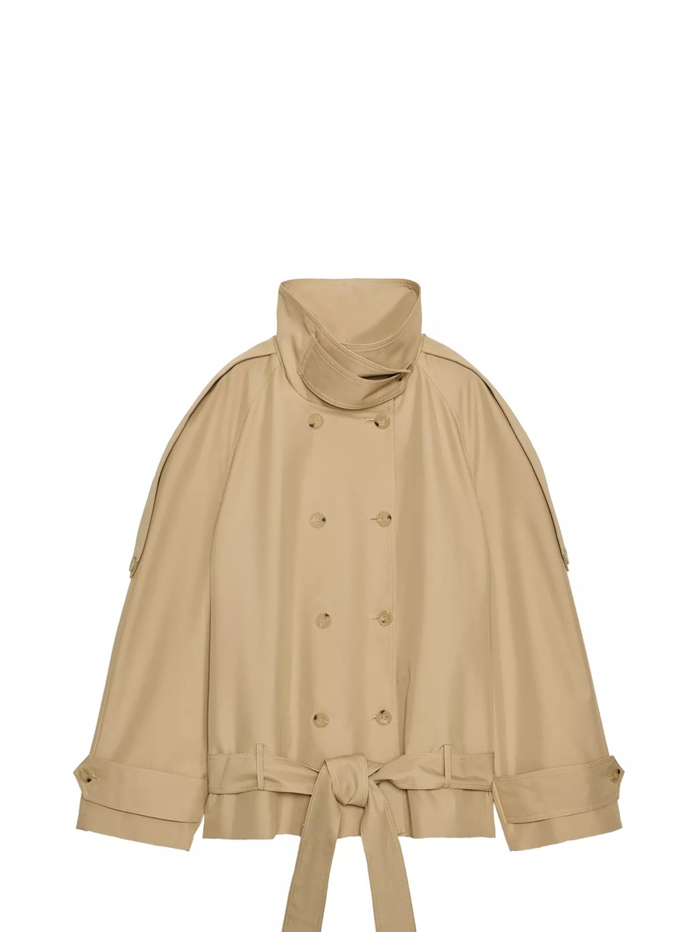NWT Zara Short High Neck Trench Coat